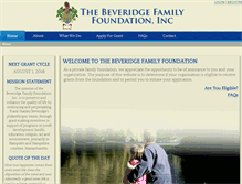 Tablet Screenshot of beveridge.org